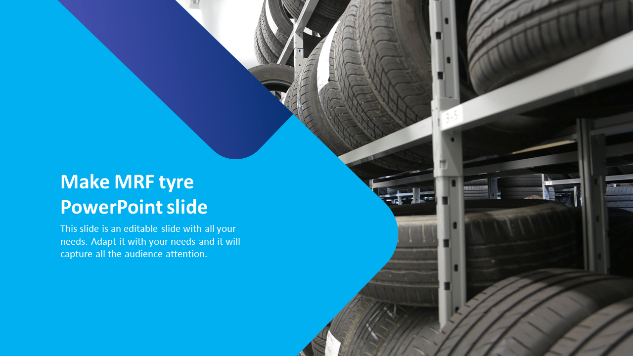 make MRF tyre powerpoint slide